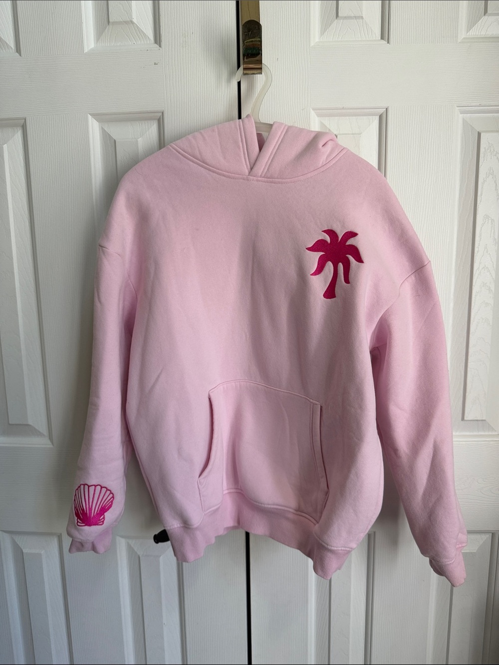 Pink Palm Puff “Hawaii Hibiscus” Hoodie Sweatshirt